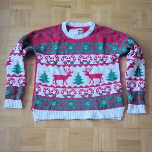 Urban Planet Festive Red and Green Sweater